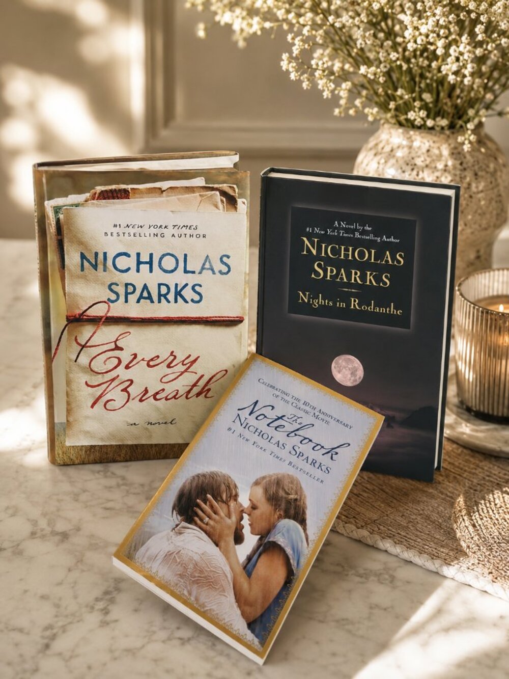 Nicholas Sparks 3 Book Bundle Lot